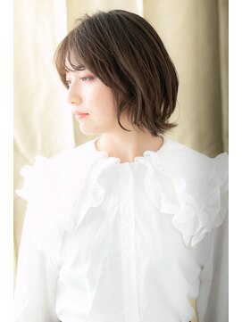 カバーヘア ブリス 戸田公園西口店(COVER HAIR bliss) グレーベージュくびれヘアひし形ショートZ戸田公園20代30代40代