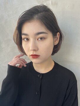 ビュートリアム 南青山(BEAUTRIUM) 耳掛けショートボブ レイヤーボブ ミニボブ 表参道青山30代40代