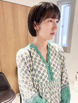 ラミエ バイ メルト 吉祥寺(lamie by melt)&nbsp;"久保田"切りっぱなしぷつっとボブシースルーバング