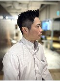 大人アップバングショート