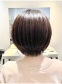 丸みショート/前下がりショート/大人ボブ/ショートボブ