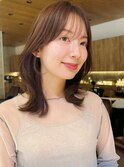 レイヤーカット・オリーブベージュ/20代/30代/40代/表参道