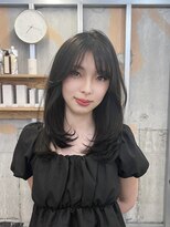 イオエ 梅田(ioe) ダブルカラー/大人ボブ/黒髪スタイル/髪質改善/縮毛矯正