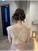 ヒツジヘア/ツインお団子/ヘアアレンジ/ヘアセット/お呼ばれヘア