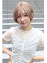 エトラ 渋谷店(etora)&nbsp;★くびレイヤーボブルフネビージュ小顔ワンレンショート