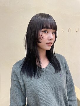 スニュウ(snuw) 【snuw mina】姫カット/顔まわりレイヤー/透明感カラー/