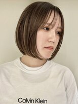 ジルブラン(JIL BLAN)&nbsp;ハイライトバレイヤージュダブルカラーショートカット30代40代