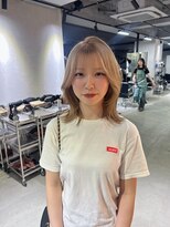 シェノン 心斎橋(CHAINON)&nbsp;くびれヘア/ミルクティーカラー