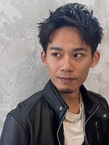 ルーメン 岐阜(ROOO MEN)&nbsp;メンズ黒髪スパイキーショートカットツイストスパイラル