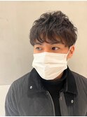 【太田達朗】簡単スタイリングくせ毛風マッシュスタイル