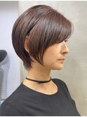 ショートボブレイヤーミディアムボブウルフイルミナカラーカット