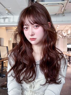 アイティーバイアルバム 下北沢店(IT by ALBUM) ロング前髪カット顔周りレイヤー韓国ヘア_F20621