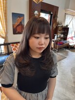 チャプター 問屋町(chapter)&nbsp;透明感ケアカラーブラウングレージュカラー顔まわりレイヤー韓国