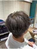 韓国ヘアハッシュカットダブルハイライトカラー【Lapista池袋】