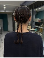 リズムス ヘアデザインラボ&nbsp;【cocona_ikeda】編みおろし×カチモリ