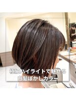 アッシュ 中山店(Ash)&nbsp;極細ハイライトで魅せる白髪ぼかしカラー