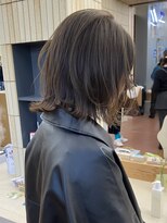 パークレーン アイス イヴェン アネックス(PARK LANE ICI yeven.anx)&nbsp;自然な縮毛矯正レイヤーボブ切っぱなしボブブリーチなしカラー栄