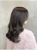 アッシュカラー×セミロング