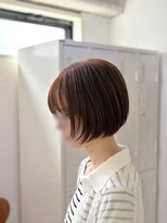 クリアリティ ヘアーサロン 京都駅前本店(clarity hair salon)&nbsp;ミニボブ×オレンジカラー　@1101_hairstyle ●181●