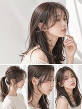 【顔周りレイヤー＆前髪】小顔効果バツグン！ミリ単位にこだわる韓国風＆サイドバング