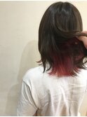 【Freez】レッド×外ハネミディ