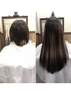 ディー エメ(D-aimer-) シルバーアッシュハイライトストレート