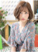 ゆるふわAラインで大人かわいい小顔ボブa戸頭20代30代40代