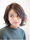 【アキ☆人気急上昇コテ巻きいらずの愛されパーマデザイン】