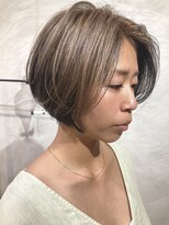 マハナ(Mahana by hair)&nbsp;20代30代40代丸みくびれ前下がりショートボブ大人ショート