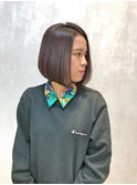 前下がり ローグラデーションボブ☆