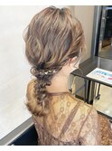 編みおろし 金箔