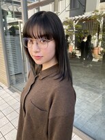 イヴォーク トーキョー(EVOKE TOKYO) 髪質改善トリートメントミディアムストレートヘアグレージュ