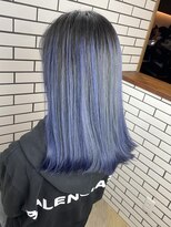 ラフ バイ マグ 南松本(R.A.F. by Mag)&nbsp;透明感カラー20代30代ダブルカラーハイライトネイビーカラー