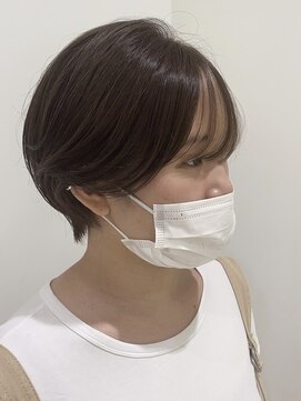 ハイブ 金沢(Hive) ブリーチハイトーンカラーショートボブツヤ髪スタイル髪質改善