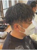 メンズ/ツーブロック マッシュ/スパイラル
