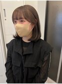 【YU_KA】ブリーチなしのベージュカラー×顔まわりカット