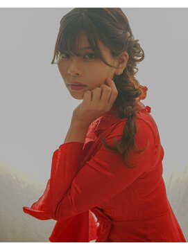 ヘア ショップキャリー ふわふわサイド編みおろし