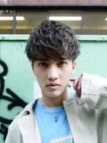 フィフスワン(fifth one) 波巻きパーマメンズパーマメンズヘアツーブロックツイストパーマ