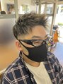 ヘアーアンドフェイス タケトイズ(hair&face TAKETO.is)&nbsp;流行りのメンズハイライト。伸びても様になります