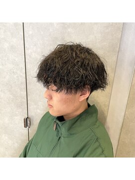 ジールサロン つくば本店 重めマッシュ×波巻きパーマ