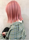 【Lomalia渋谷】clear pink シアーカラー セミディ