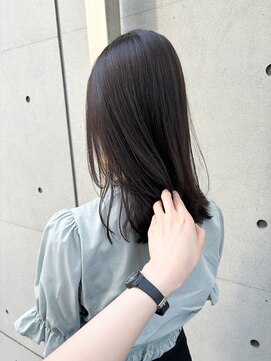 ディジョン(Dijon) 韓国顔まわりレイヤーカットグレージュオリーブベージュブラウン