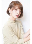 前下がりボブ・  内巻きワンカール・  ボブショート・暗髪