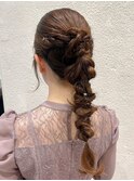 編みおろしアレンジ