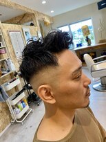 コギト(COGITO) フェード スペインカールパーマなし 無造作リーゼント