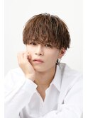 シースルーマッシュツーブロックセンターパート韓国ヘア刈り上げ