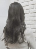 ブリーチなし透明感カラーシルバーアッシュグレージュカラー池袋