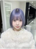 【MEI】ミニボブ/ホワイトパープル！