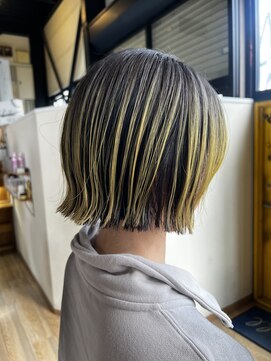 チル(Chill) chill/ぱっつんボブ×アンブレラカラー