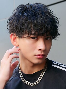 エルマーク 高槻(L-MARK) 波巻きパーマ/スパイラルパーマ/メンズ/学割U24/センターパート